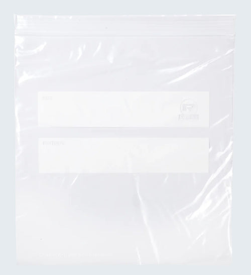 Bag, Double Zipper Quart Bag 7" X 8"