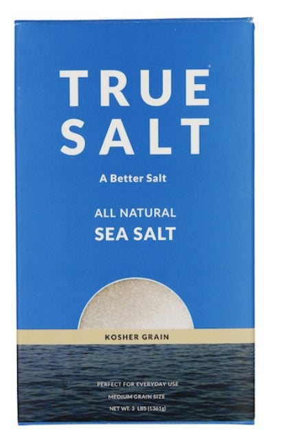Food, True Salt Kosher Grain Sea Salt 3Lb