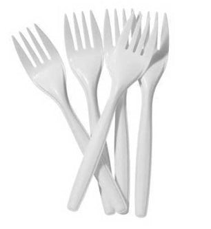 Fork, Heavy Weight Fork PP, White Dense Pack