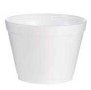 Foam Container, 12oz Squat Foam Food Container, White (12SJ20)