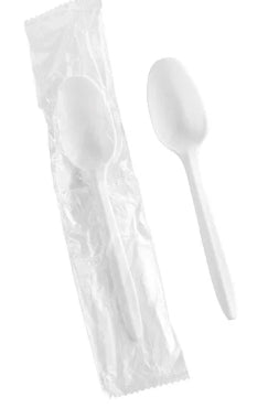 Teaspoon, White Wrapped Heavy Weight PP