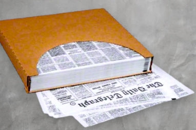 Deli Wrap; 12x12 Newspaper Print