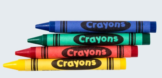 Crayon, 6 Color Crayons Bulk
