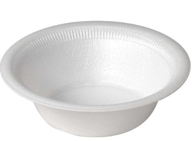 Foam Bowl; 5oz Non-Laminated Foam Bowl, White