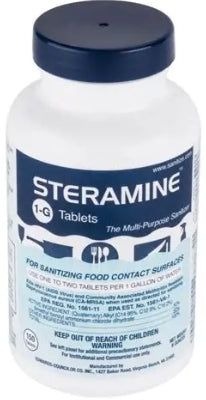 Cleaner, Sanitizer Tablets Steramine