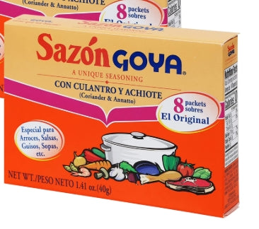 Food, Goya Sazon Seasoning Packets, 6.33oz