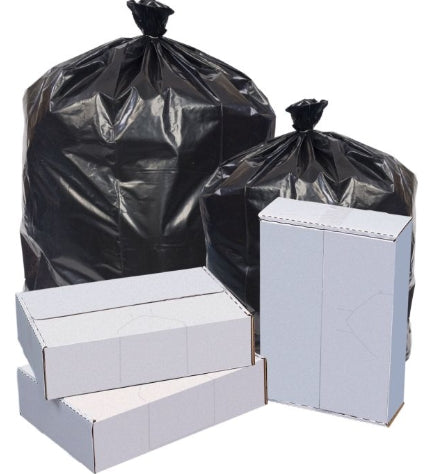Can Liner, 40x46 45 Gallon Black 1.5 Mil