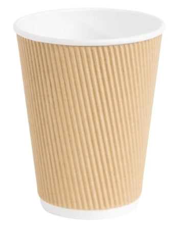 Cup; 16oz Ripple Hot Cup, Kraft