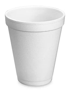 Foam Cup, 8oz, White