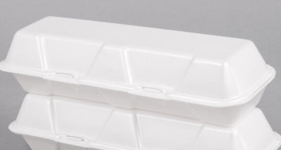 To Go Box, Foam 26600 13x4x3 XL Hoagie Container, White