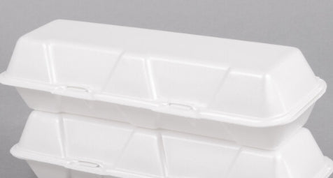 To Go Box, Foam 26600 13x4x3 XL Hoagie Container, White
