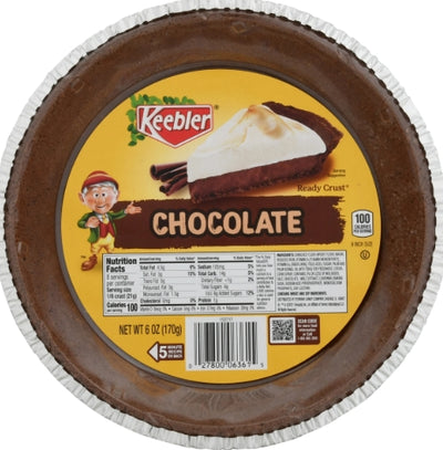 Food, Keebler 9" Graham Chocolate Pie Shell, 5.8 Ounce
