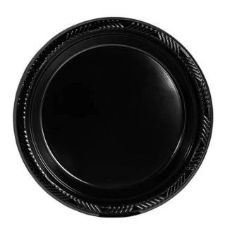 Plate, 9" Mineral Filled 1-Comp. Plate, Black