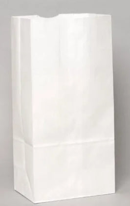 Bag, #4 Paper Grocery Bag, White