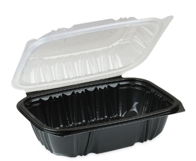 To Go Container, 9x6 Microwavable Hinged Container 1 - Comp.