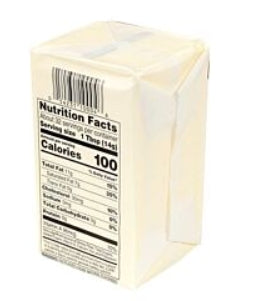 Food, Unsalted Solid Butter