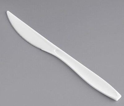 Knife, White Med. Heavy Weight Knife