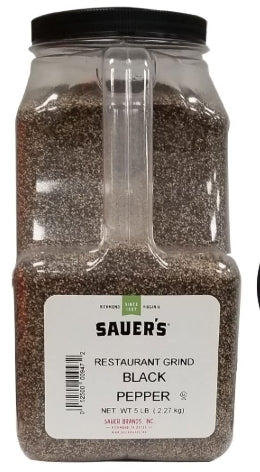 Food, Sauer Black Pepper 5lb INDV.