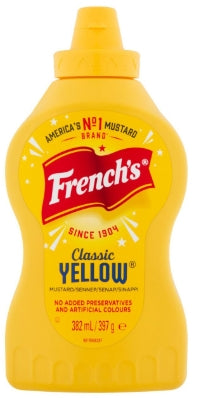 Food, French's Yellow Squeeze Mustard Bottle 12oz