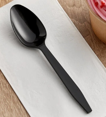 Teaspoon, Black Wrapped Heavy Weight Teaspoon