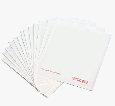 Bag, Grease-Resistant Sandwich Bag,White 6.5x1.18x7.5