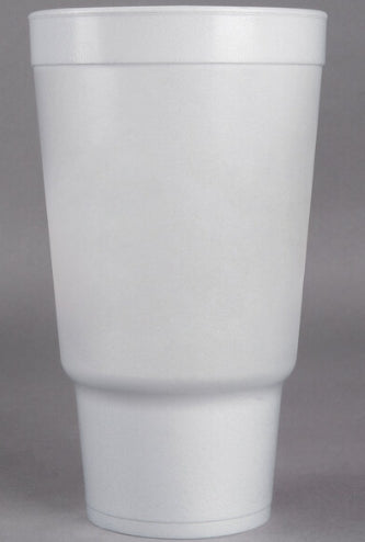 Foam Cup, 32oz Pedestal Cup, White