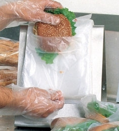 Portion Bag, Flip Top Sandwich Bag, Clear 6.5" X 7" + 1.75" 0.5 Mil