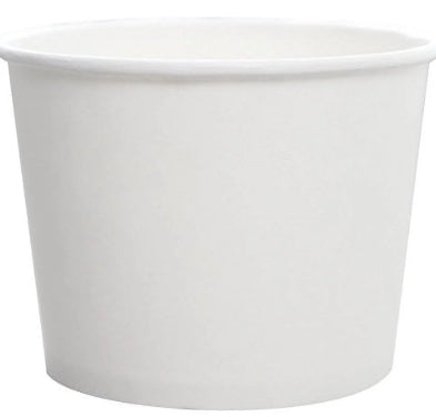 Paper Container, 5oz Paper Cold/Hot Food Container, White