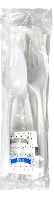 Cutlery Kit, White Med. Weight