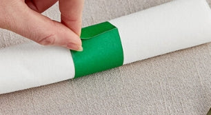 Napkin Band, Light Green Paper Napkin Band