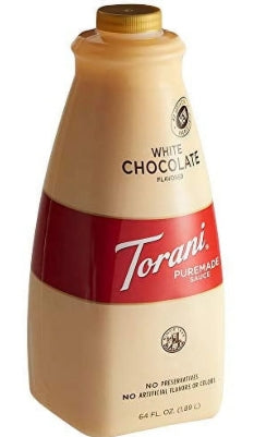 Sauce, Torani Puremade White Chocolate Flavoring Sauce, 64oz