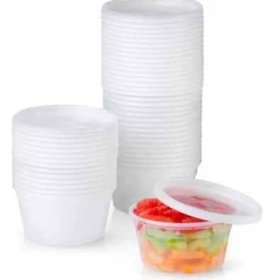 Deli Container, 8oz Deli Container Combo, Clear