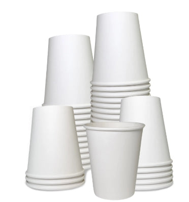 Cup, 20oz Single Wall Paper Hot Cup, White