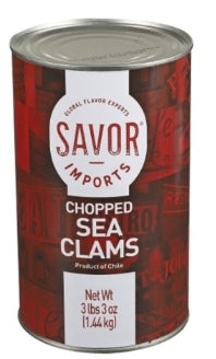 Food, Savor Imports Blue Label Chopped Sea Clam Canned, 51oz